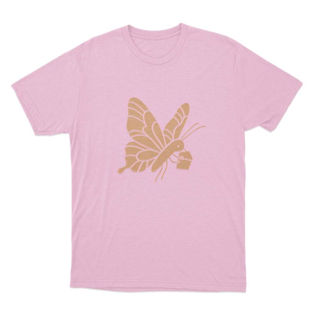 Butterfly Tag Unisex T Shirt Pink Butterfly Tag Unisex T Shirt Pink