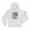 Lilsimsie Cats Books Unisex Hoodie White
