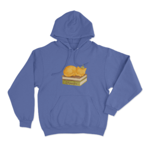 Lilsimsie Cozy Cat Nap Unisex Hoodie Blue
