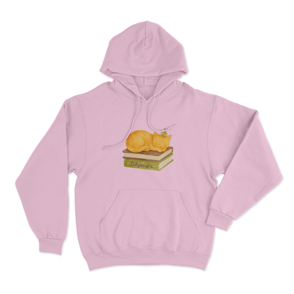 Lilsimsie Cozy Cat Nap Unisex Hoodie Pink Lilsimsie Cozy Cat Nap Unisex Hoodie Pink
