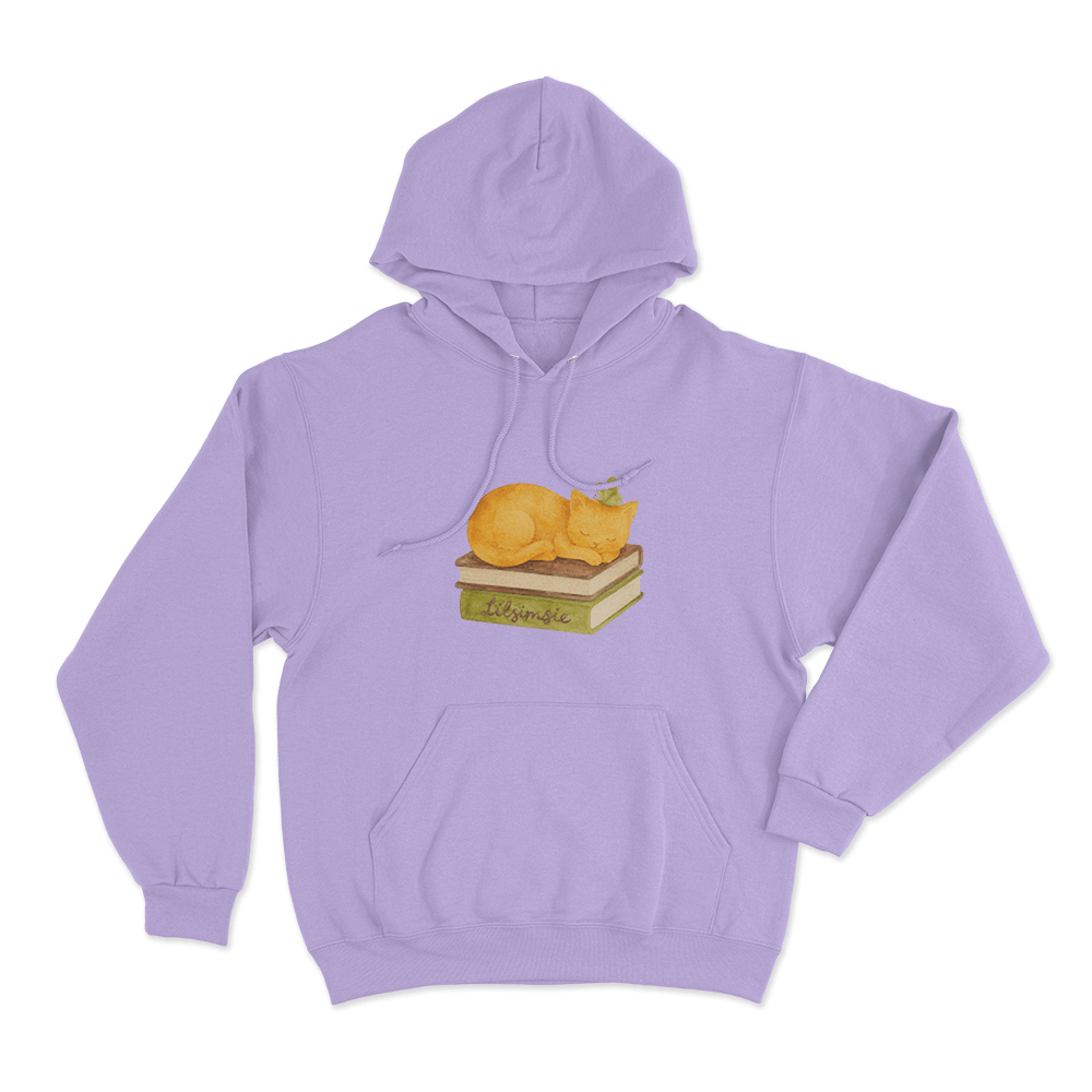 Lilsimsie Cozy Cat Nap Unisex Hoodie Purple Lilsimsie Cozy Cat Nap Unisex Hoodie Purple