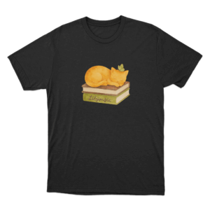 Lilsimsie Cozy Cat Nap Unisex T Shirt Black
