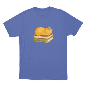 Lilsimsie Cozy Cat Nap Unisex T Shirt Blue