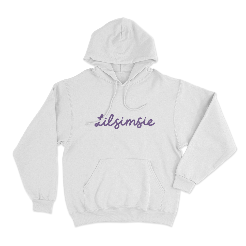 Lilsimsie Unisex Hoodie White Lilsimsie Unisex Hoodie White