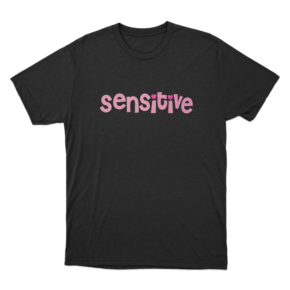 Sensitive Unisex T Shirt Black Sensitive Unisex T Shirt Black