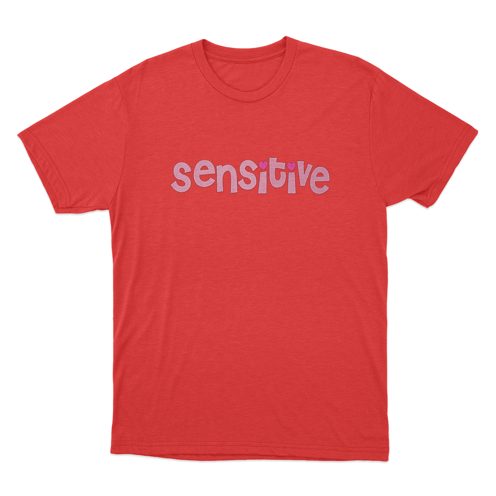 Sensitive Unisex T Shirt Red Sensitive Unisex T Shirt Red